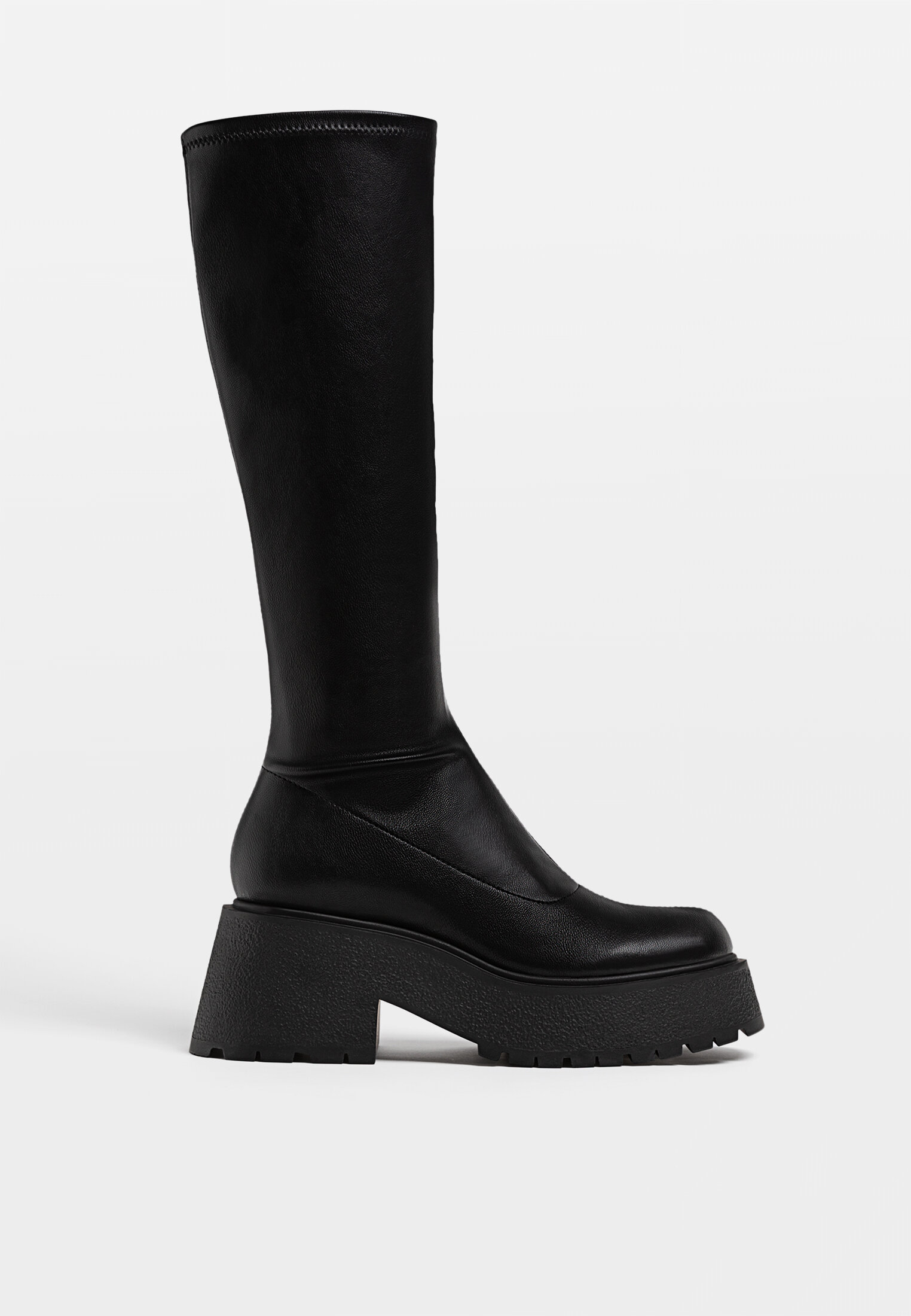 black-stretch-high-heel-boots-women-s-fashion-stradivarius-worldwide