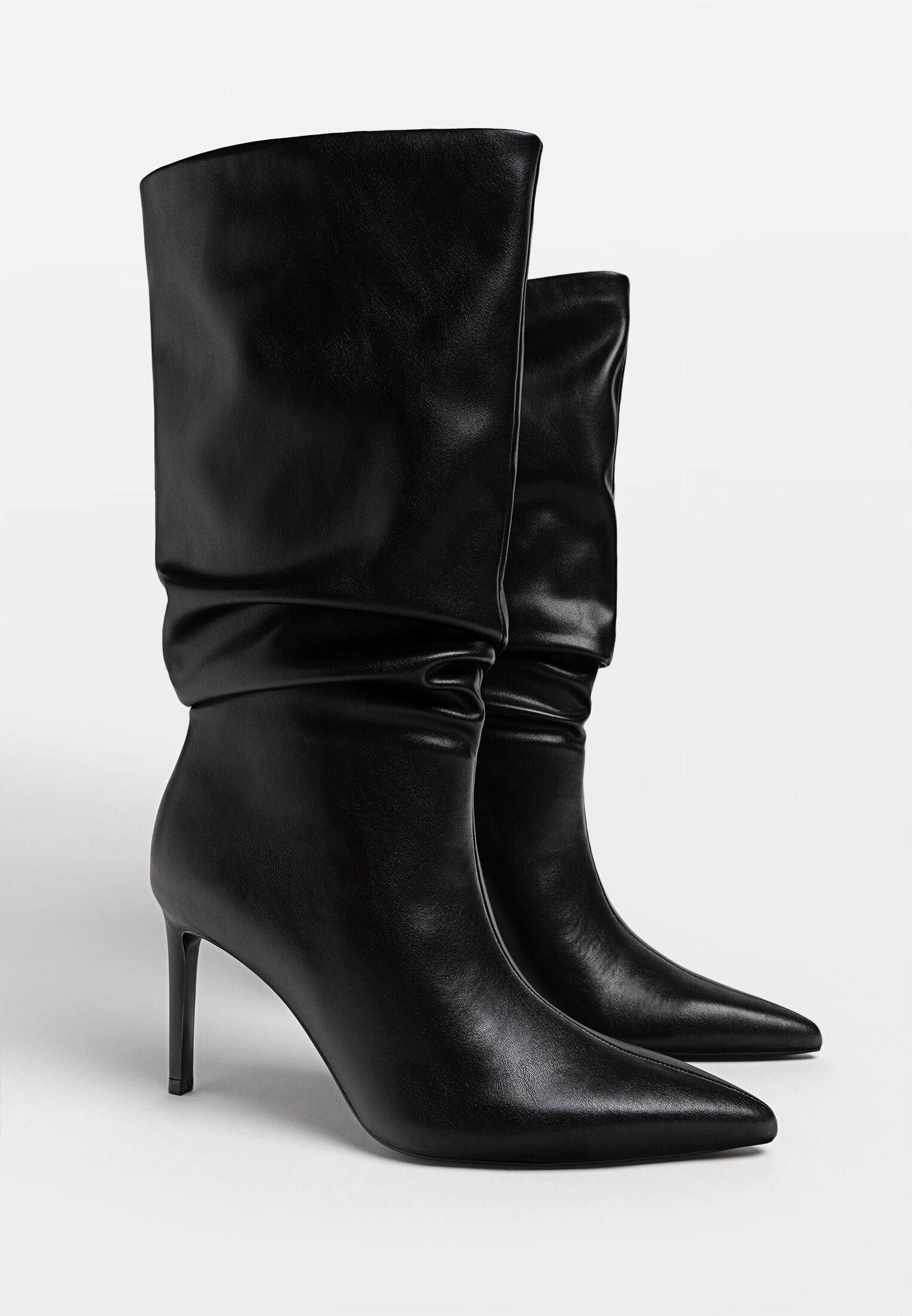 Botas tacon stradivarius sales