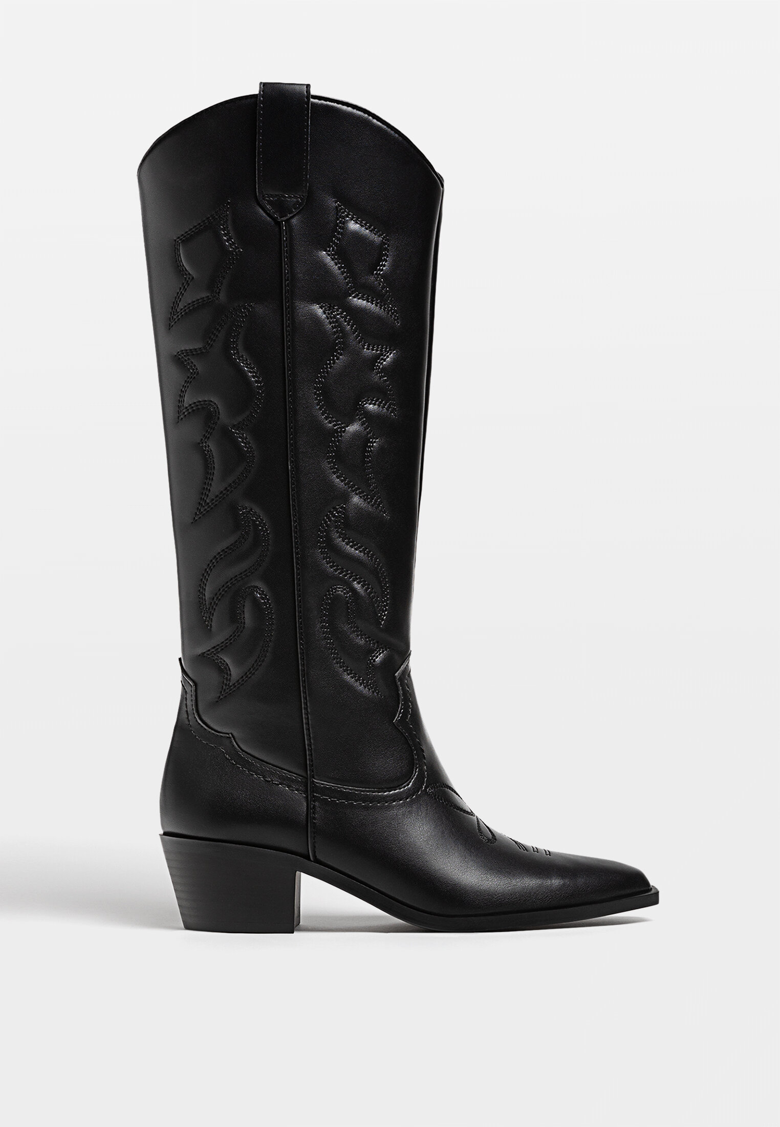 Cowboy knee high boots Women s fashion Stradivarius Georgia