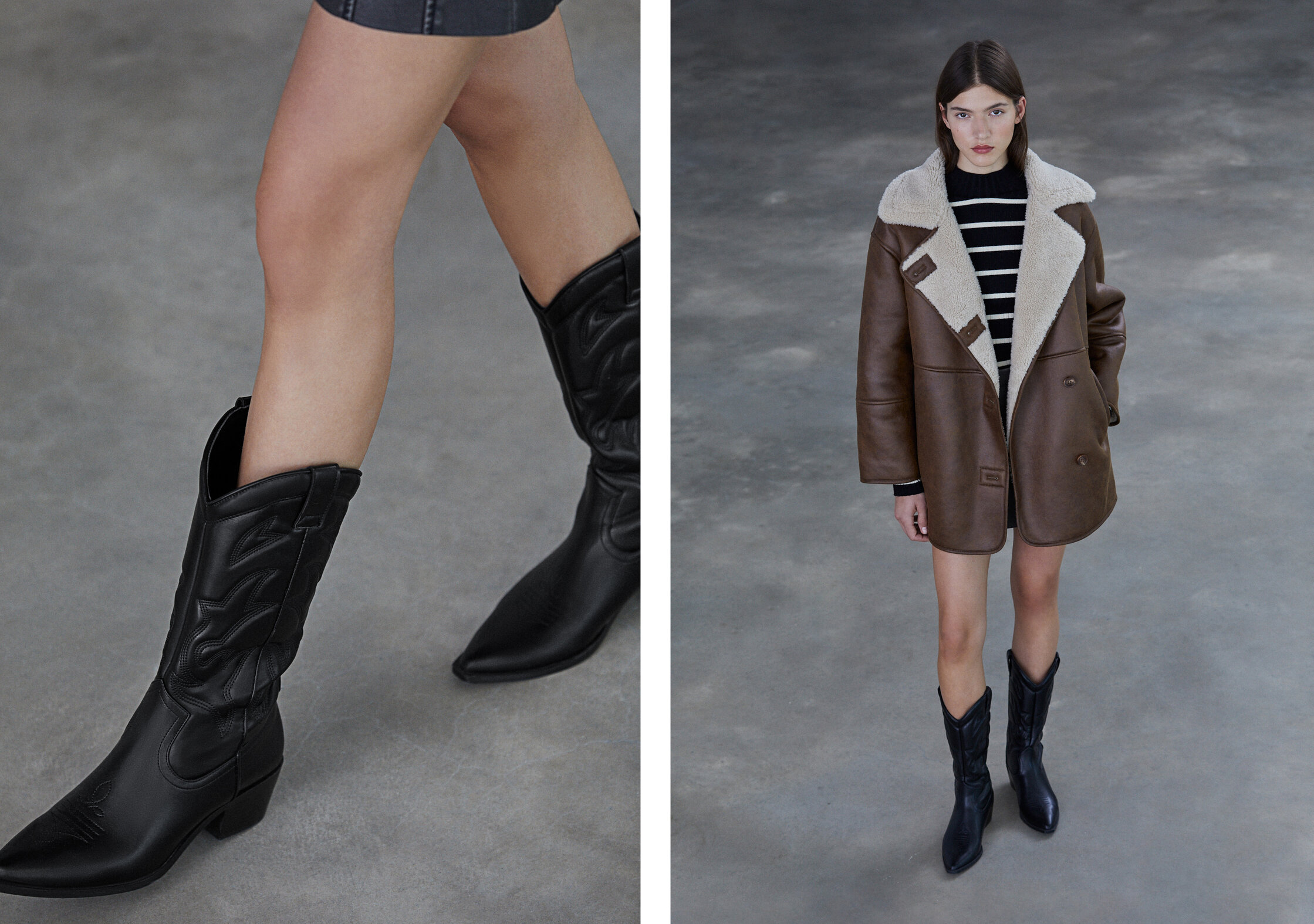 Botas on sale cowboy stradivarius