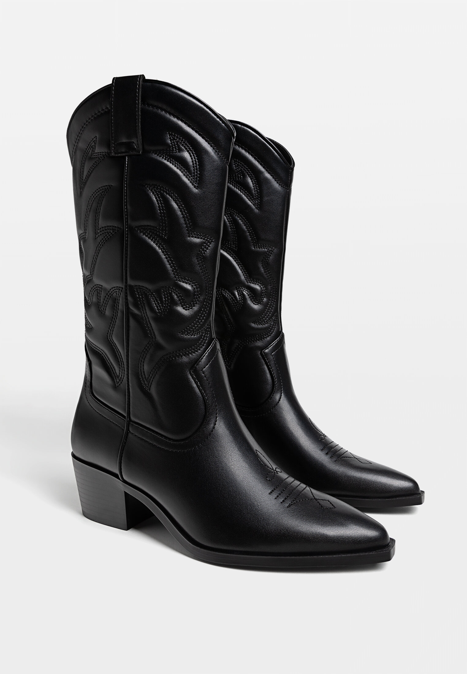 Botas cowboy tac n Stradivarius Espa a