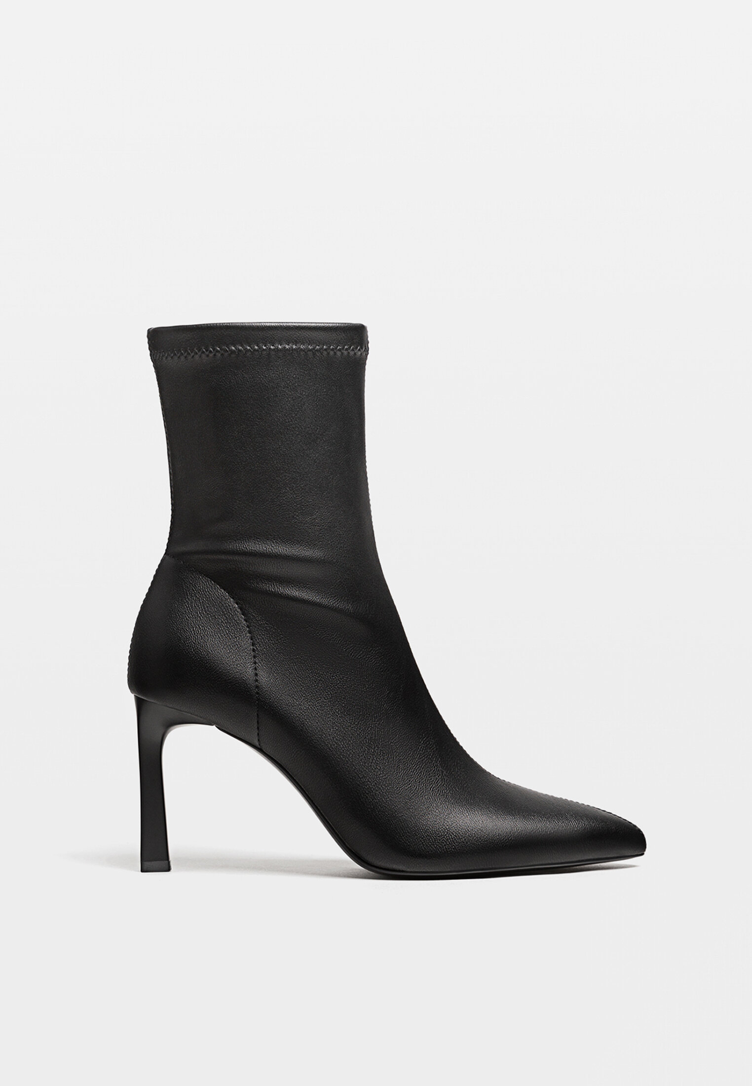 Fabric high heel ankle boots clearance