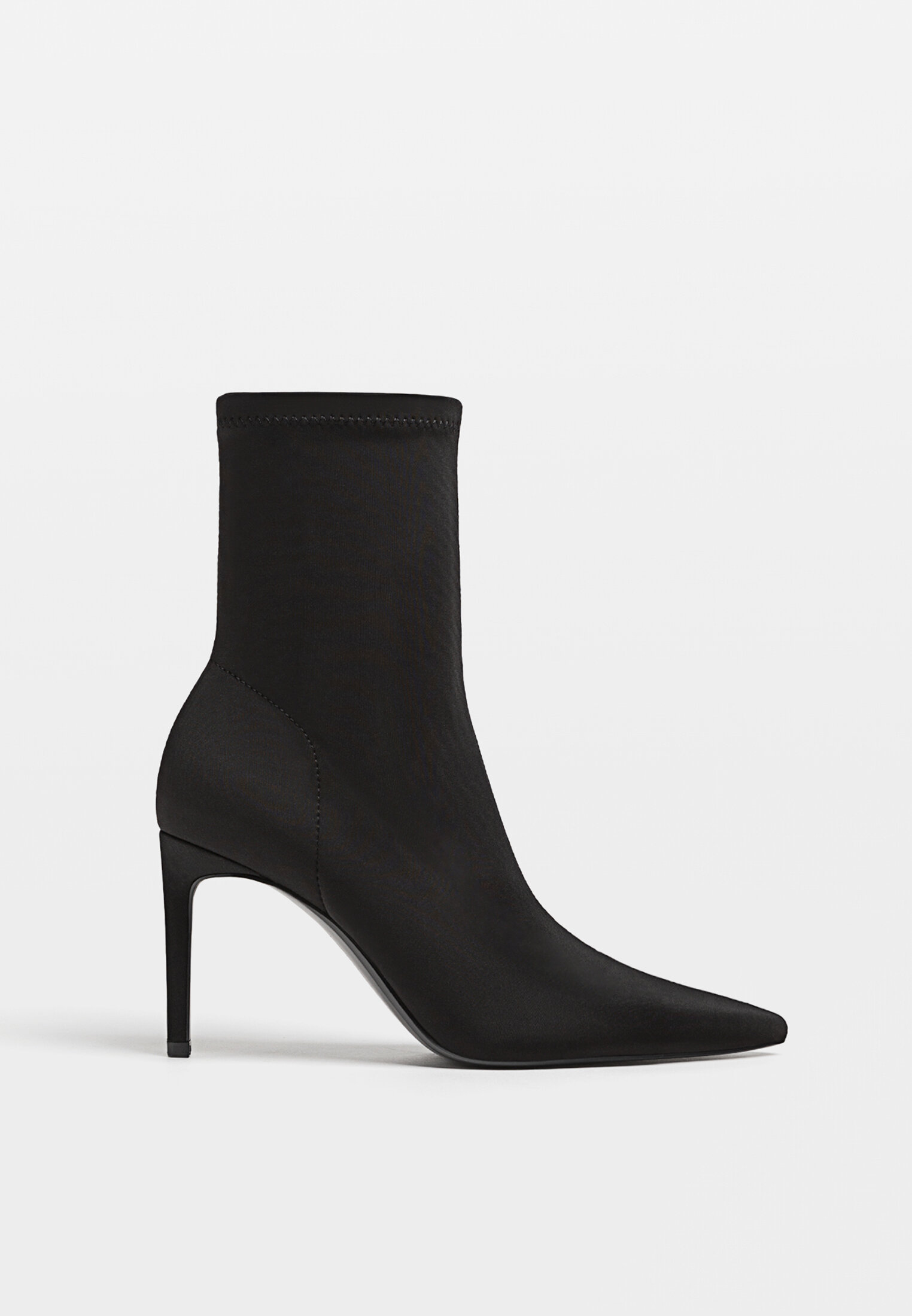 Black stiletto booties top