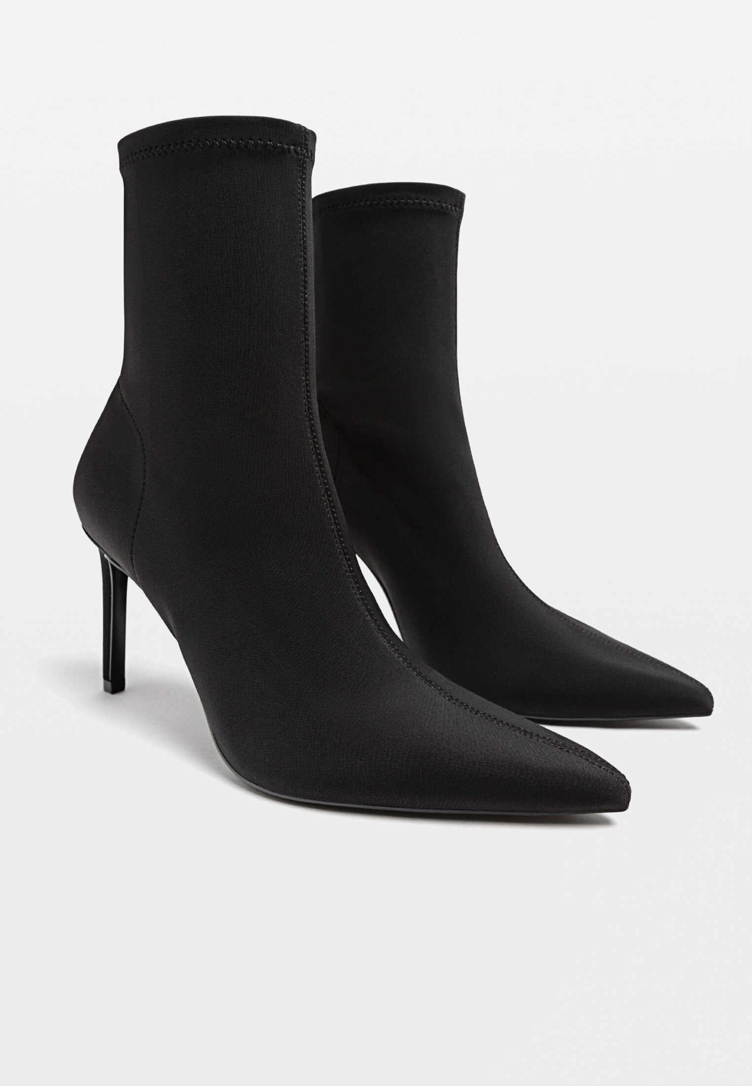 Stretch ankle hotsell boots black