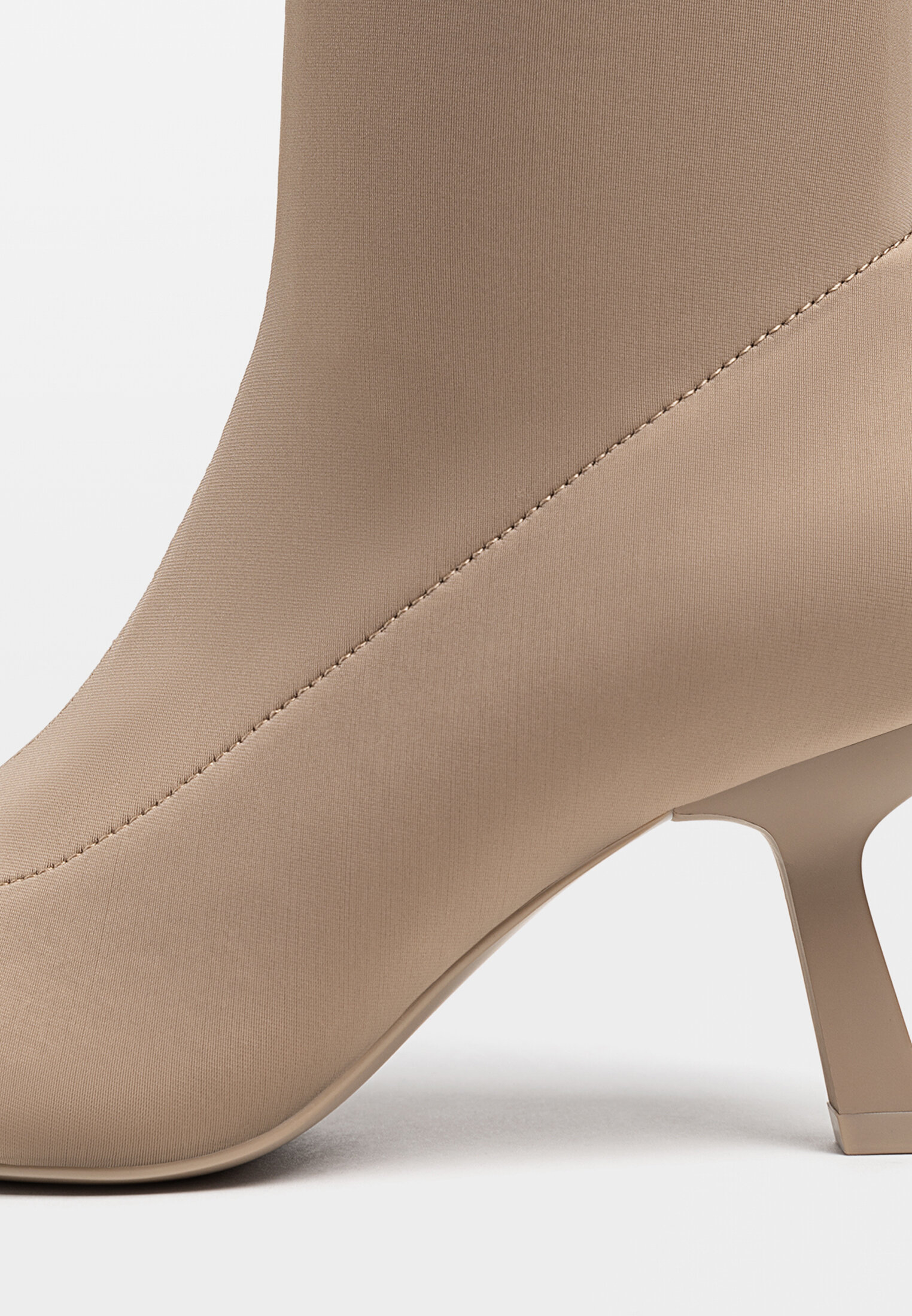 Beige high outlet heel booties