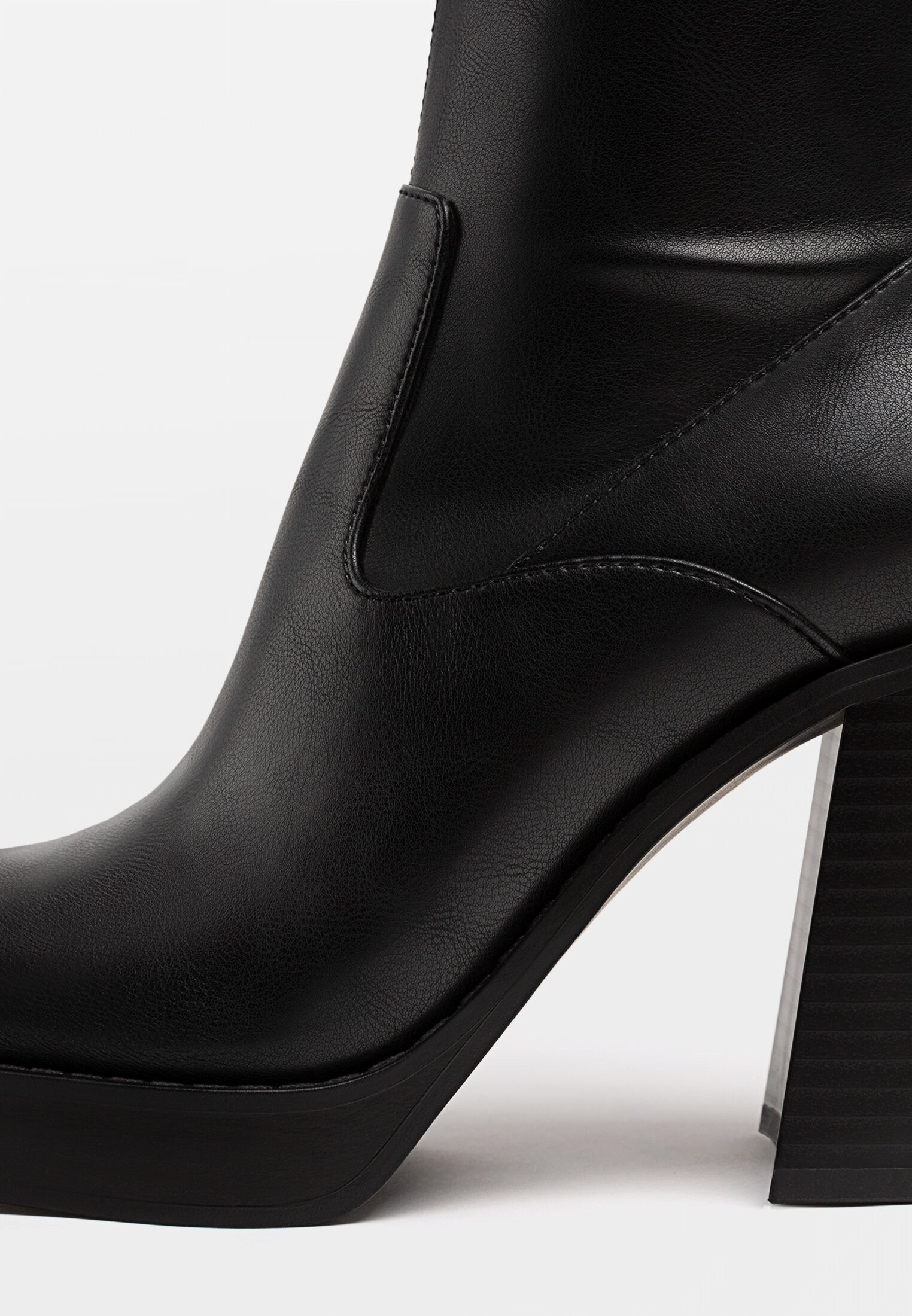High heel platform ankle boots Women s fashion Stradivarius