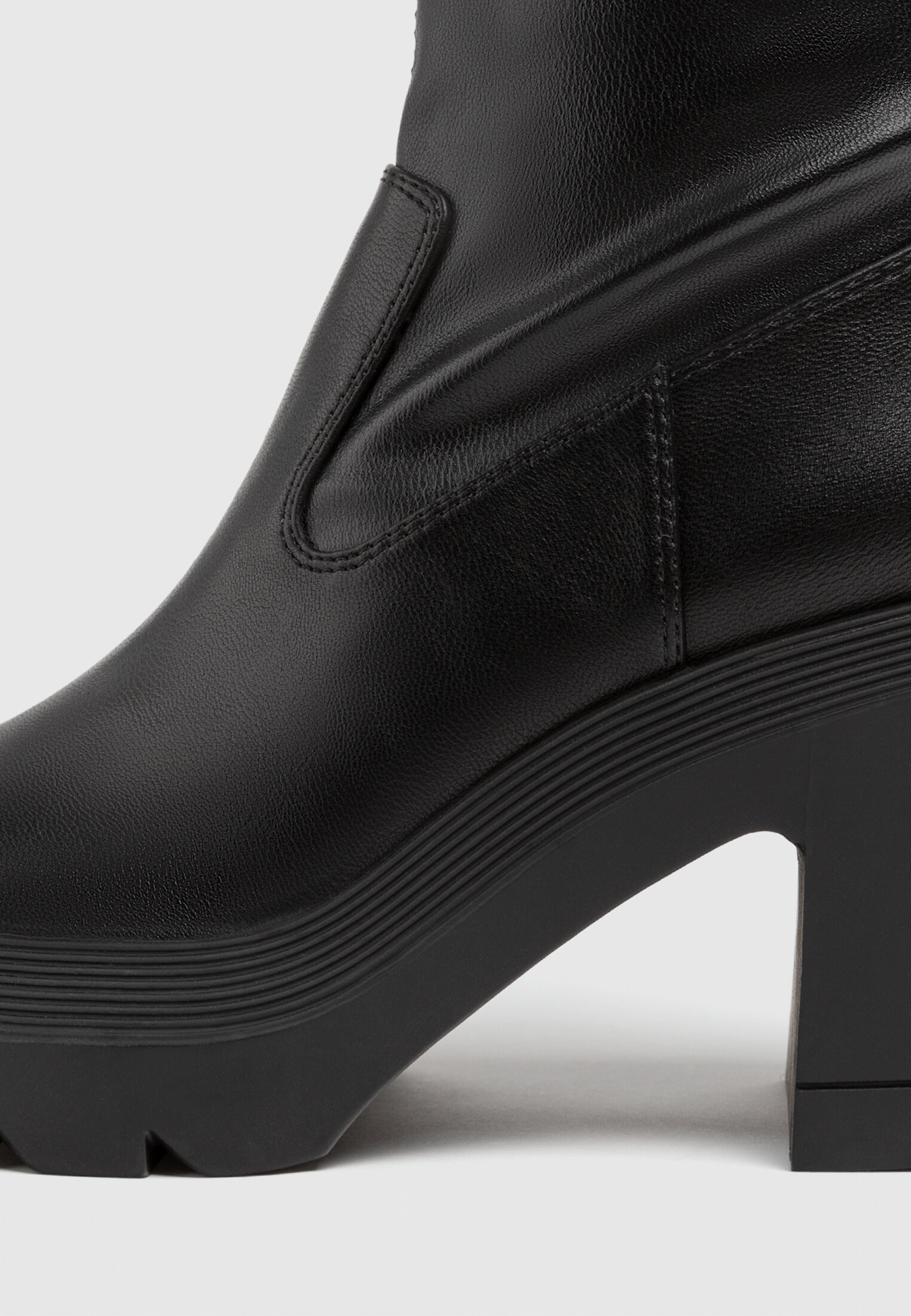 Grey platform booties online
