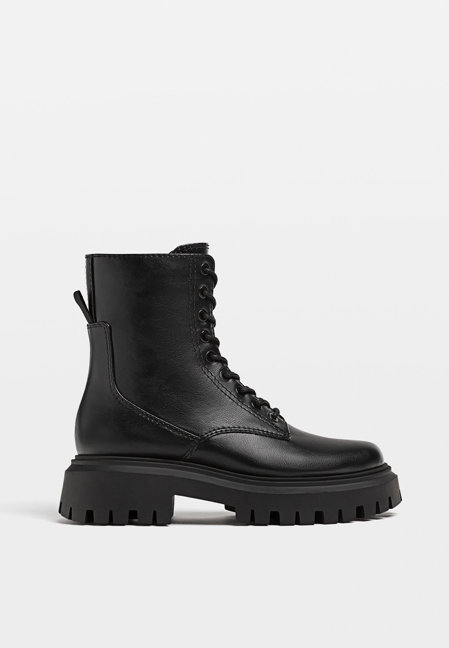 Botines planos hot sale acordonados mujer