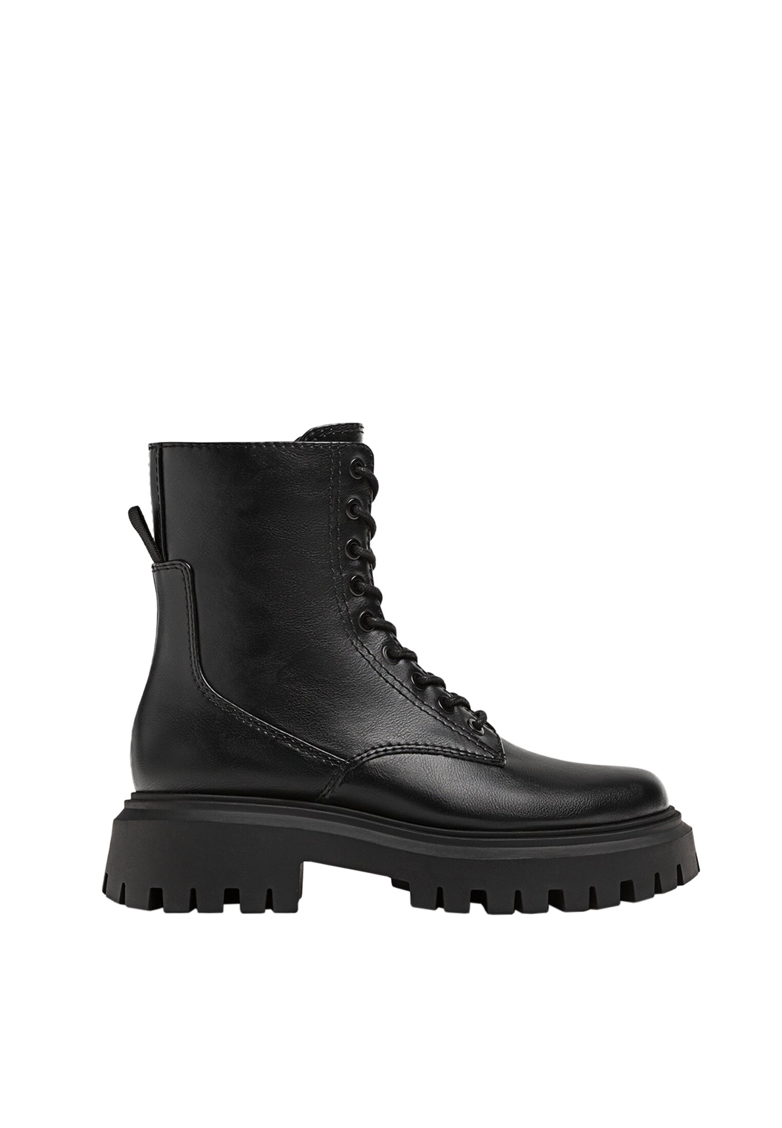 Botines planos doble cordon stradivarius deals
