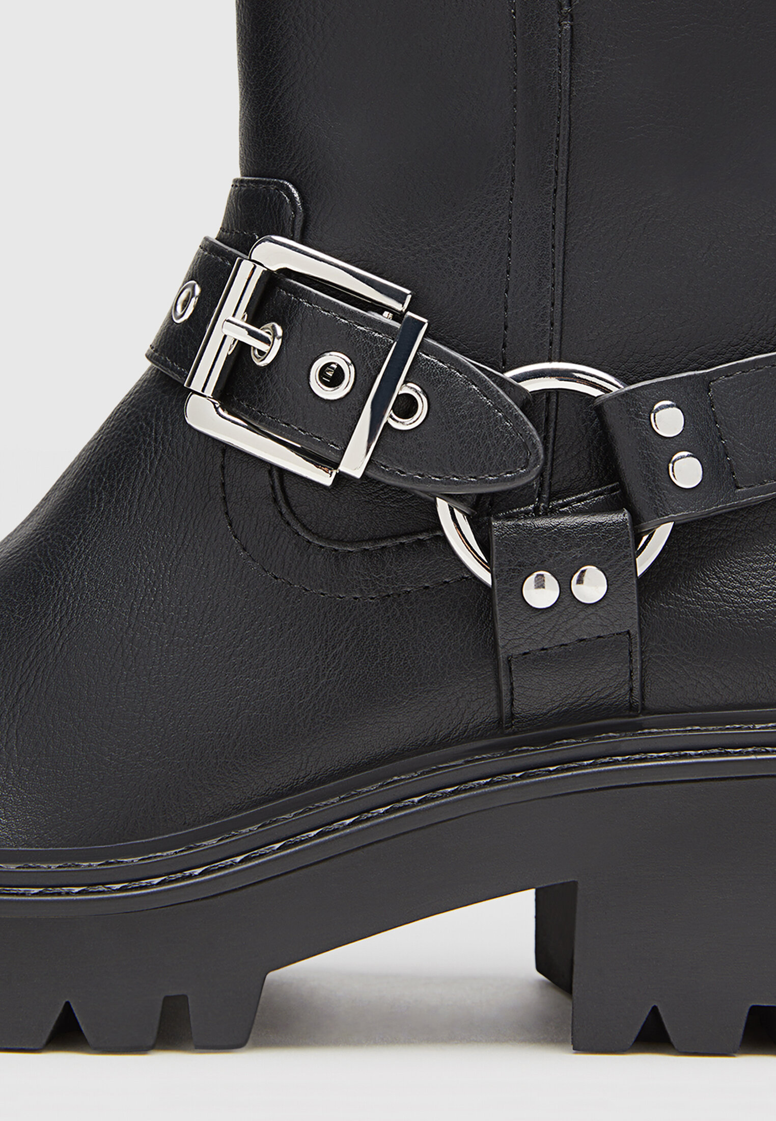 Bottine femme style motard deals