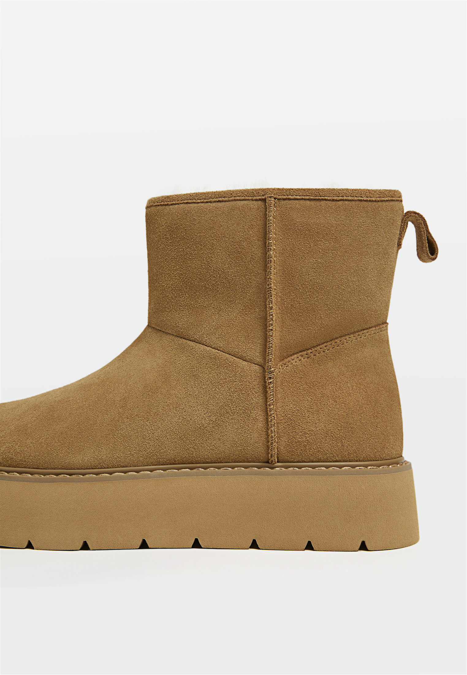 Ankle boots with faux fur on sale