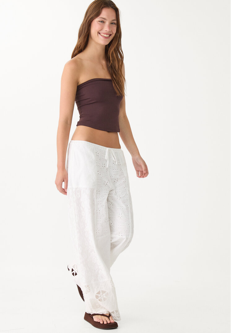pantalon bordado patchwork