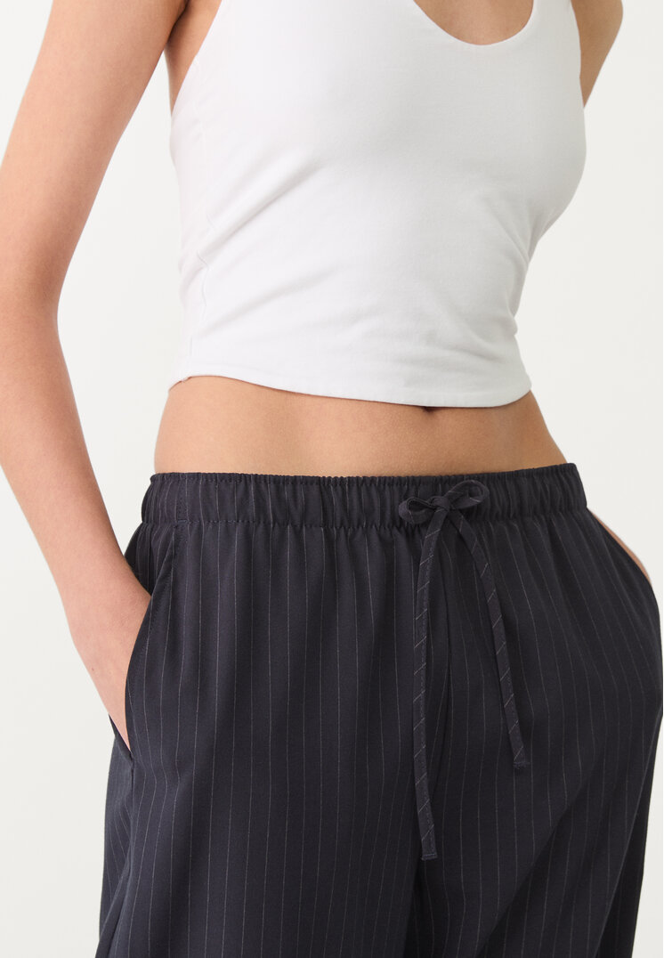 pantalon largo fluido rayas