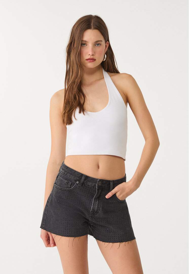 short denim brillo