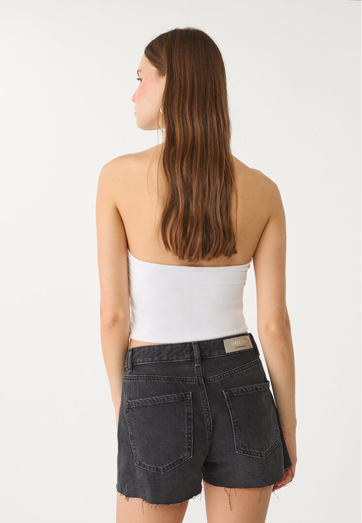 short denim brillo