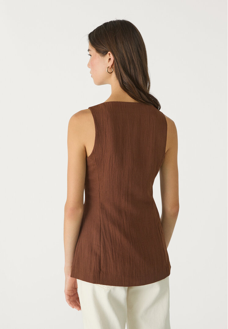 chaleco fluido textura