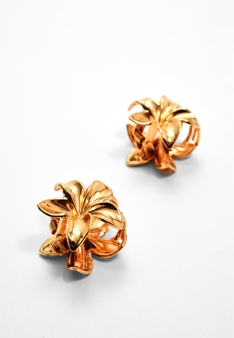 set 3 pinzas flor