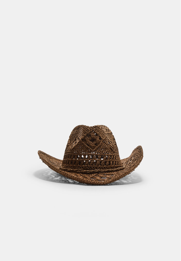 Stradivarius Kovbojský Klobúk Z Rafie Brown Os