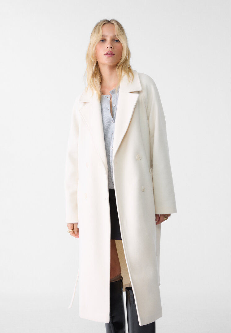 abrigo trench tacto suave