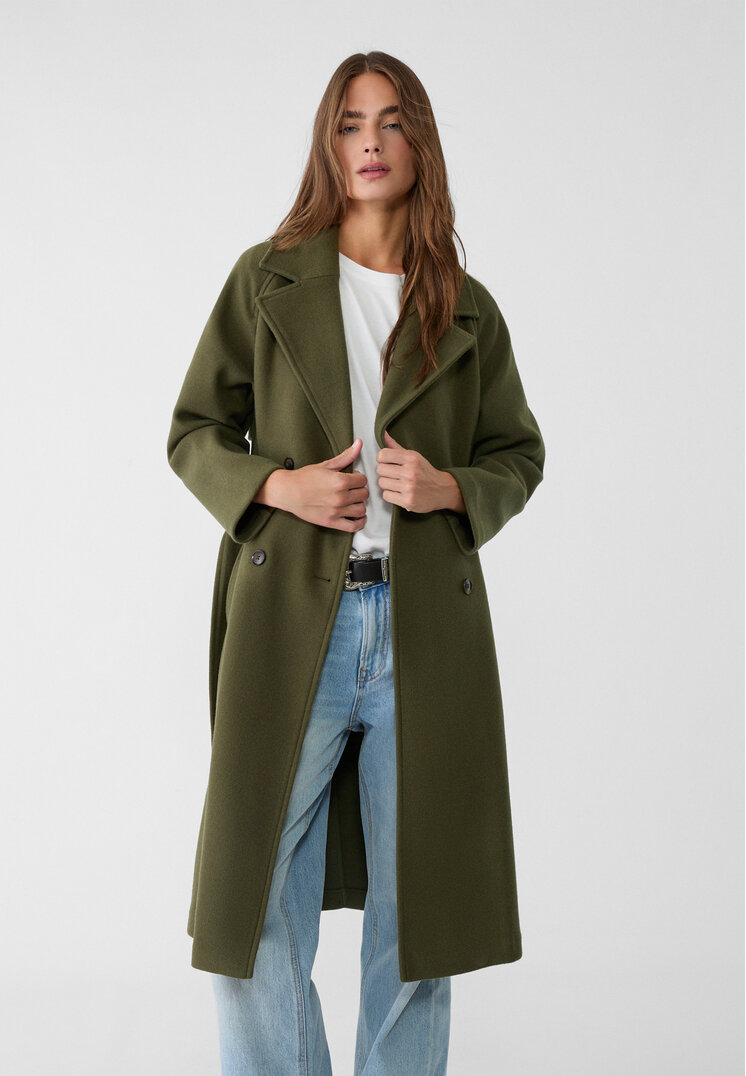 abrigo trench tacto suave