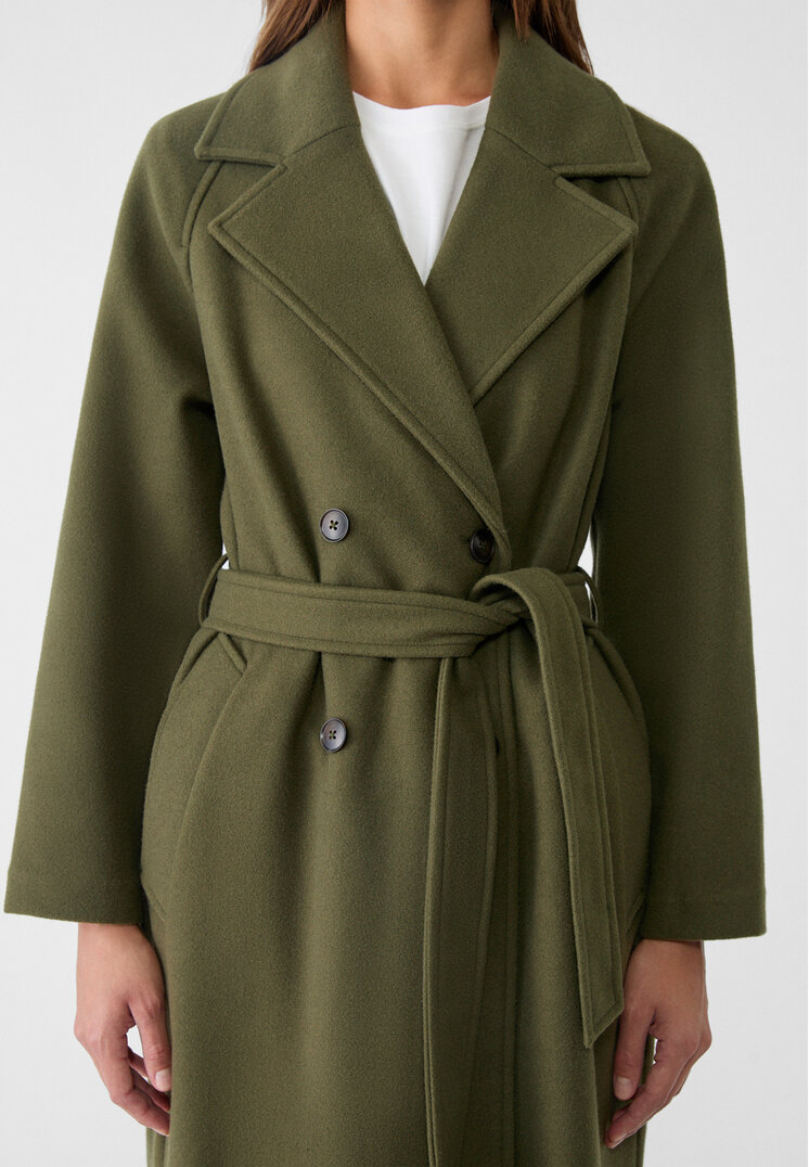 abrigo trench tacto suave