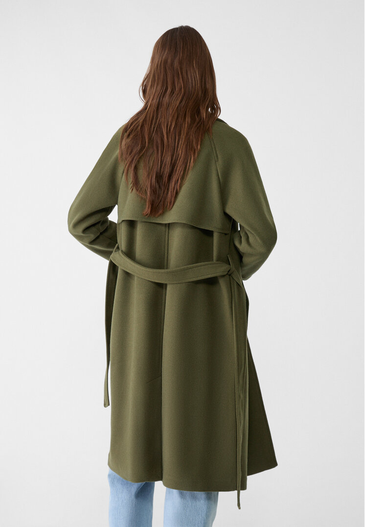 abrigo trench tacto suave