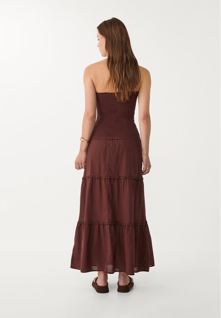 vestido midi fluido