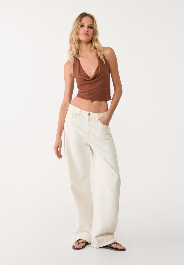 top fluido halter