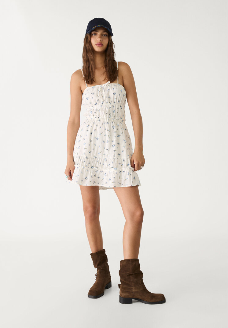 vestido tirantes estampado