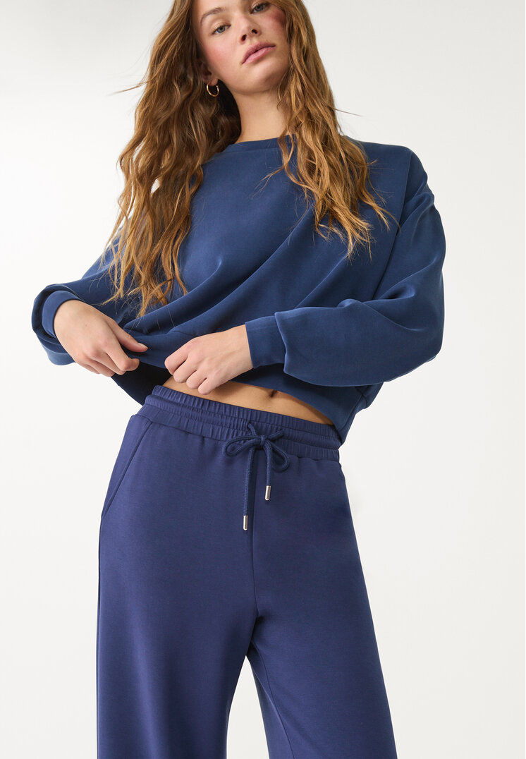 pantalon culotte fluido tacto suave