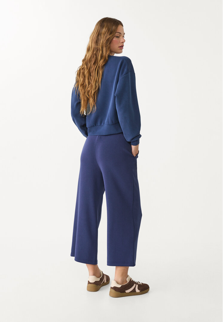 pantalon culotte fluido tacto suave
