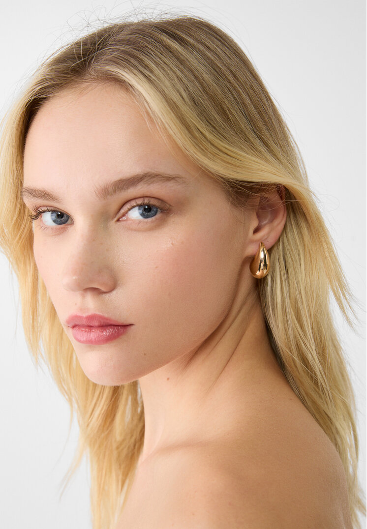 set 2 pendientes gotas combinadas