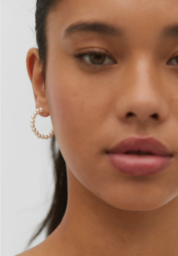 set 6 aros perlas
