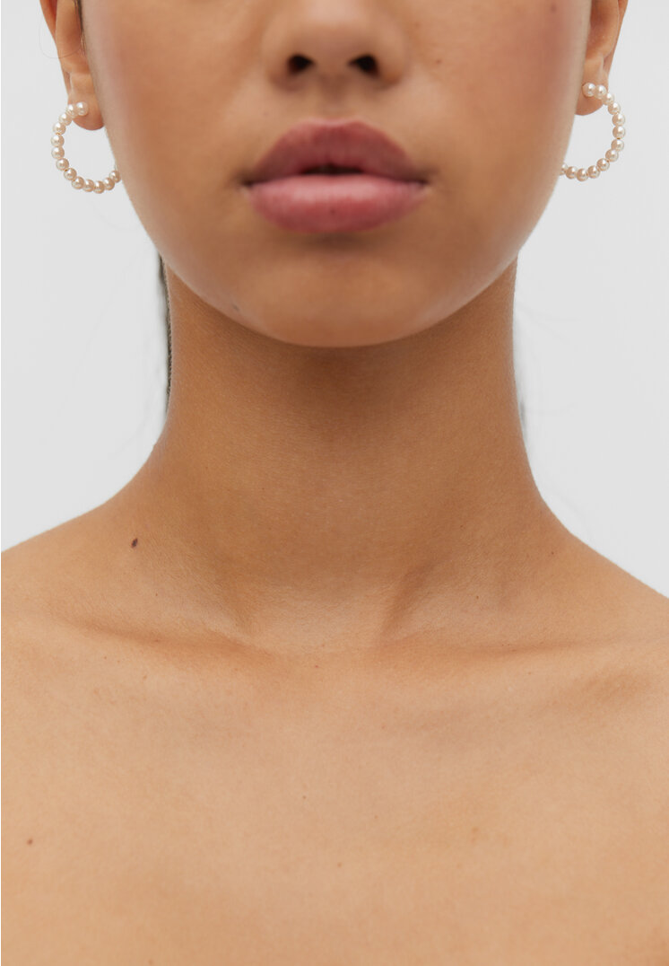 set 6 aros perlas