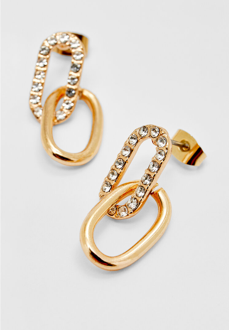 set 6 pendientes strass y aros