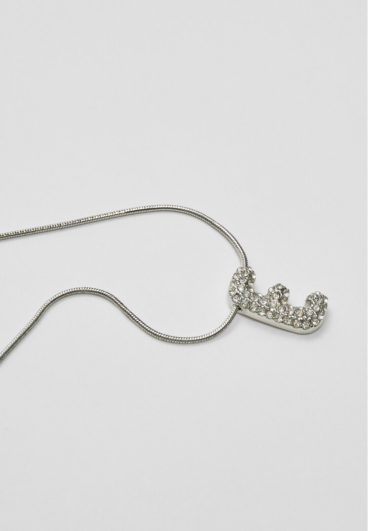 collar inicial brillos