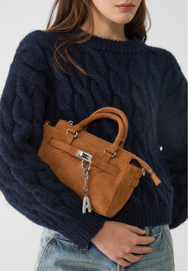 llavero charm inicial brillos
