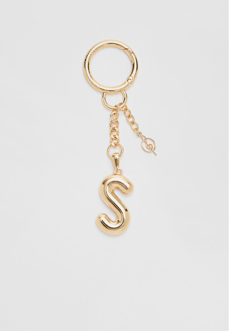 Stradivarius Breloc Cu Charm Inițială Os