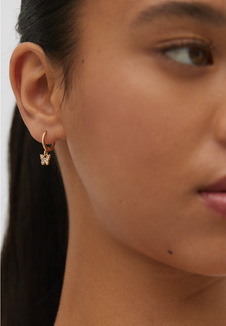 set 9 pendientes mariposa y aros