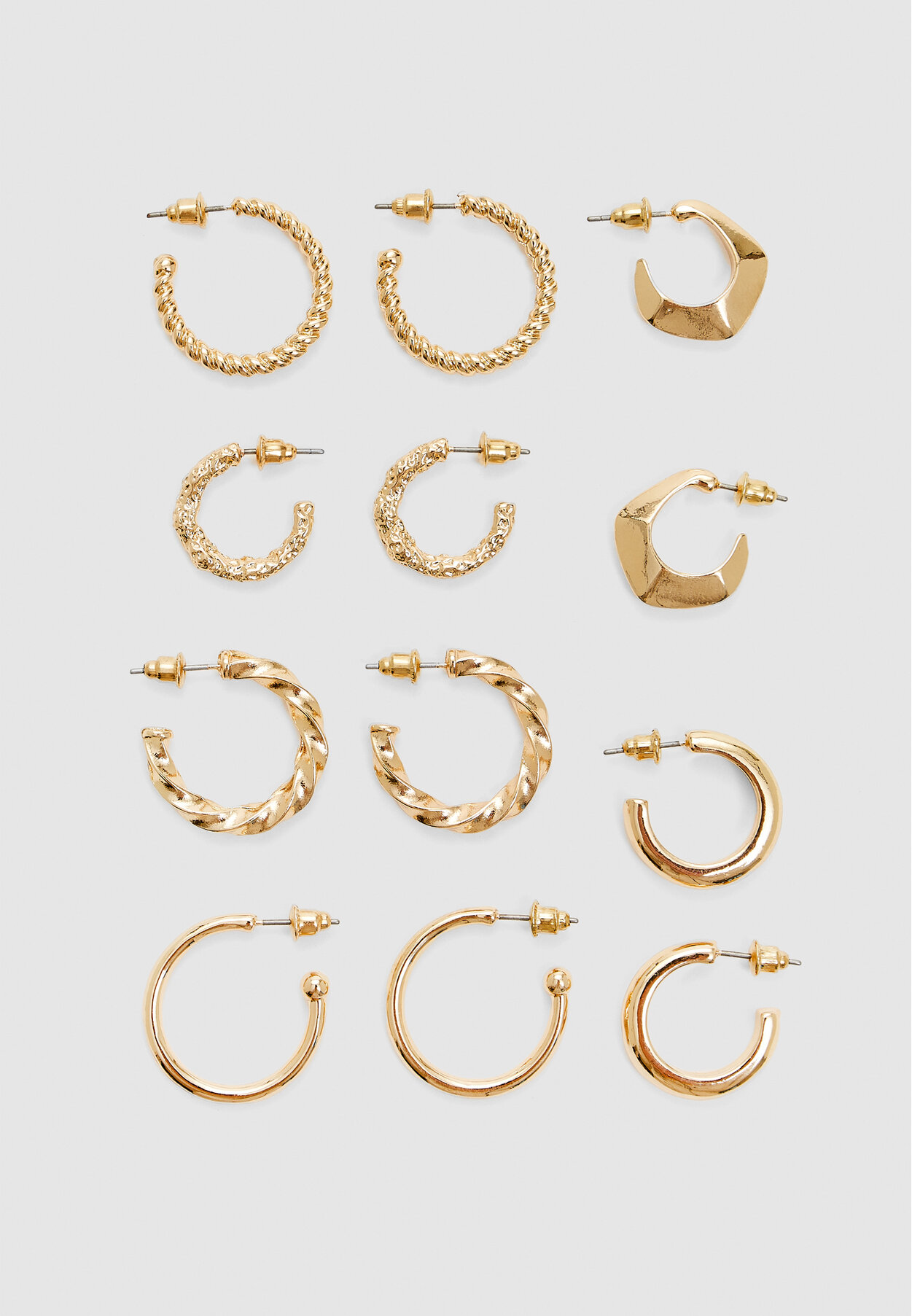 Set di 6 orecchini basic