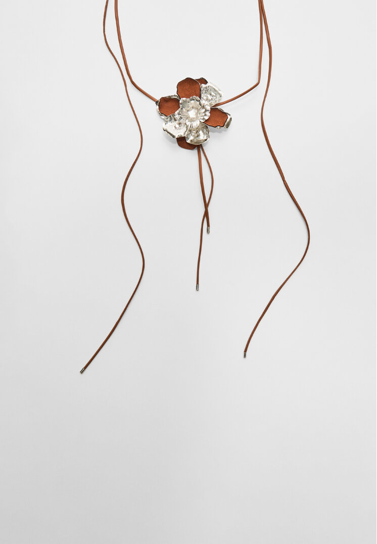choker flor combinada