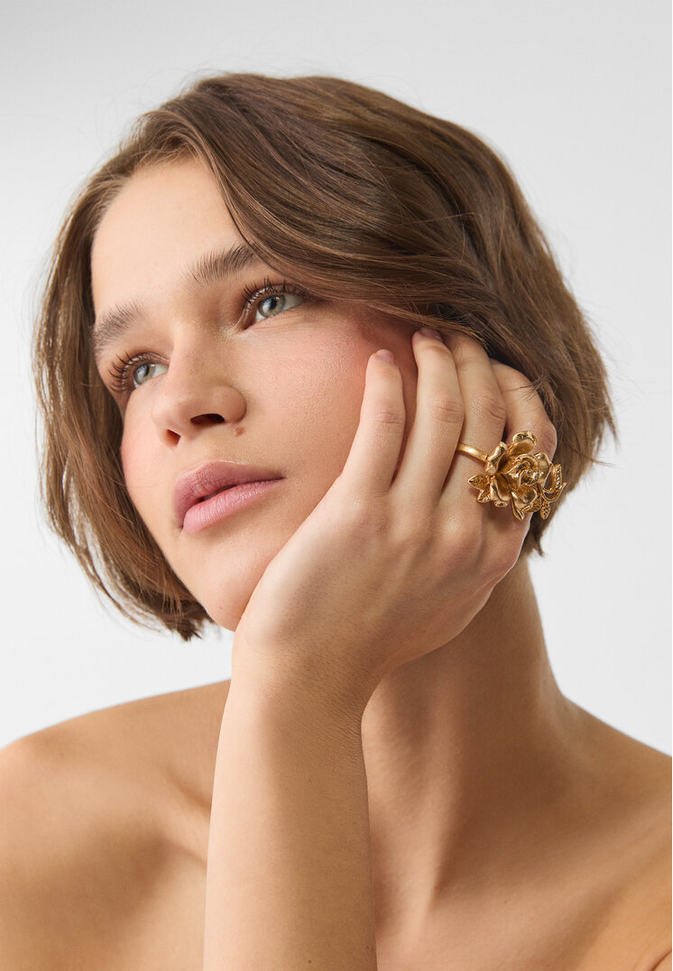 maxi anillo doble flor