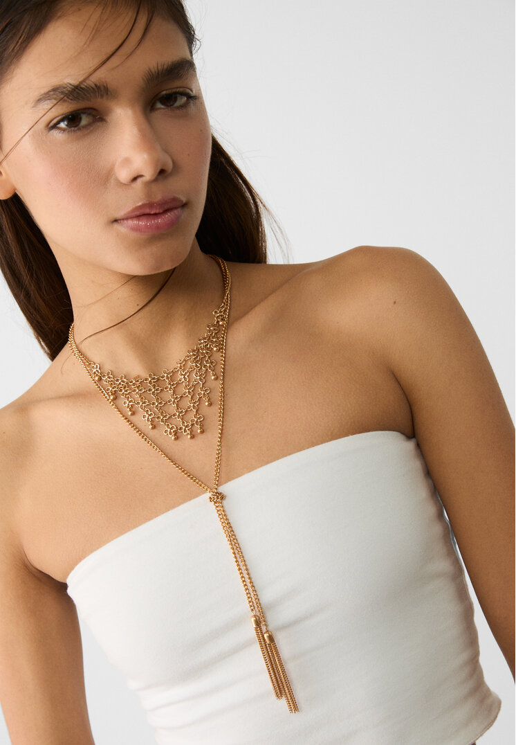 collar maxi flores mini lariat
