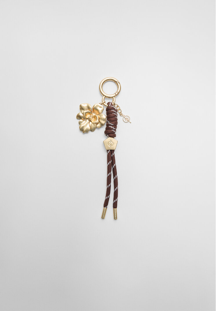 llavero charm flor