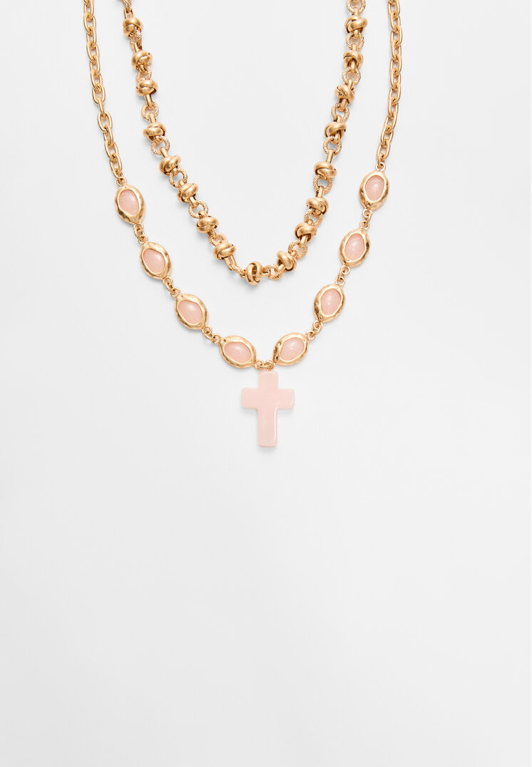 set 2 collares cruz