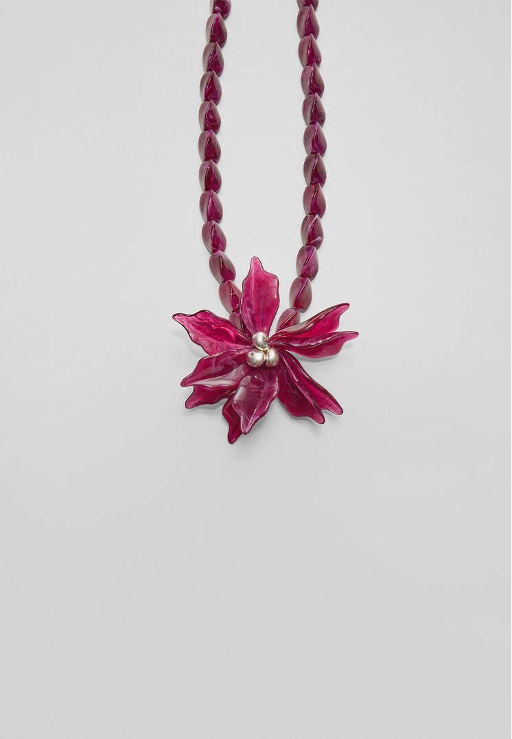collar maxi flor