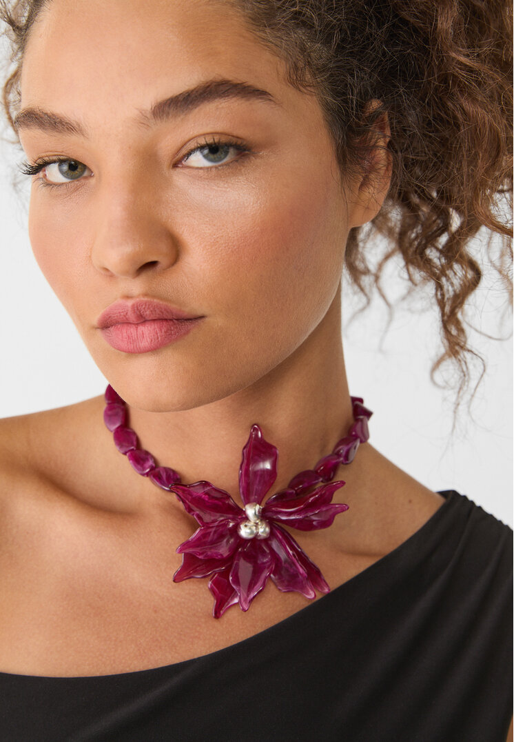 collar maxi flor