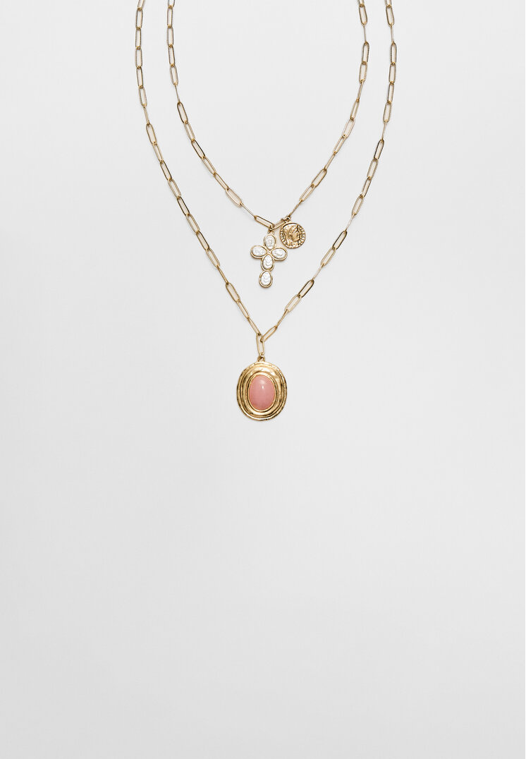 set 2 collares cruz