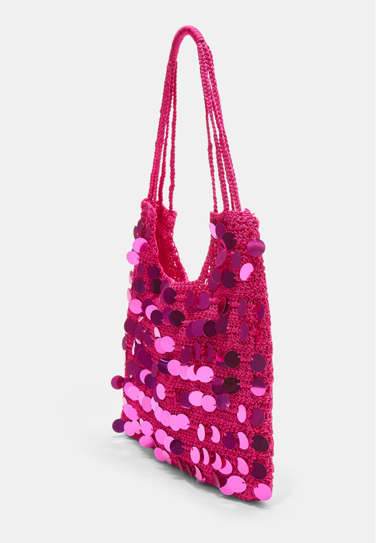 bolso hombro lentejuelas