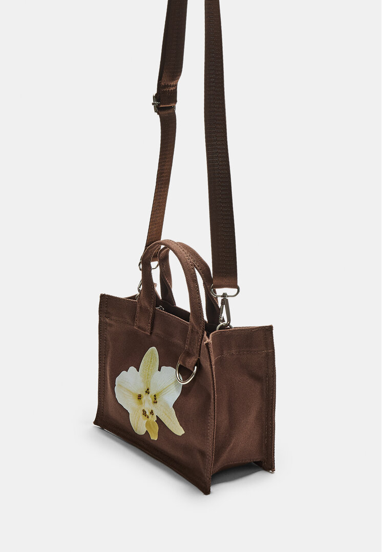 bolso bandolera canvas flor